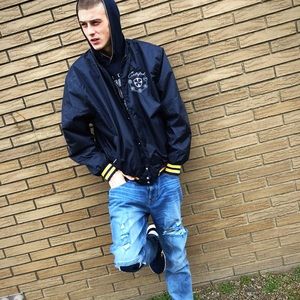 “Certified Lucky” Designer Bomber Jacket